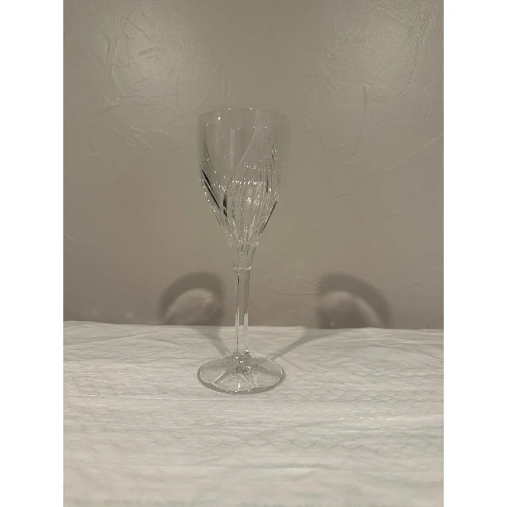 Waterford Elegance Accent Wine Glass Clear Excellent Crystal Pulled Stem 9.5in